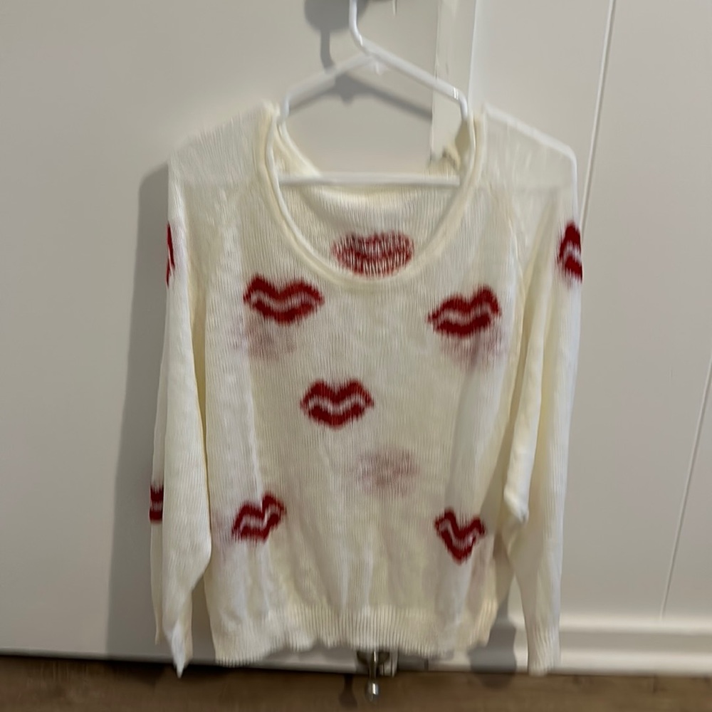 Shein XL see thru sweater. Valentine’s Day special!